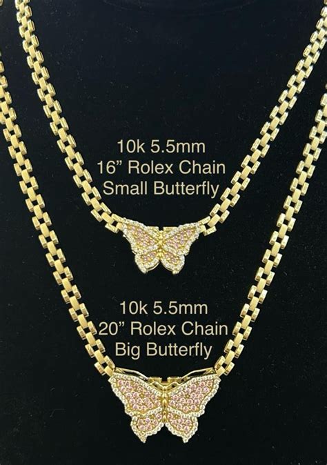 real gold rolex chain|10k gold rolex style chain.